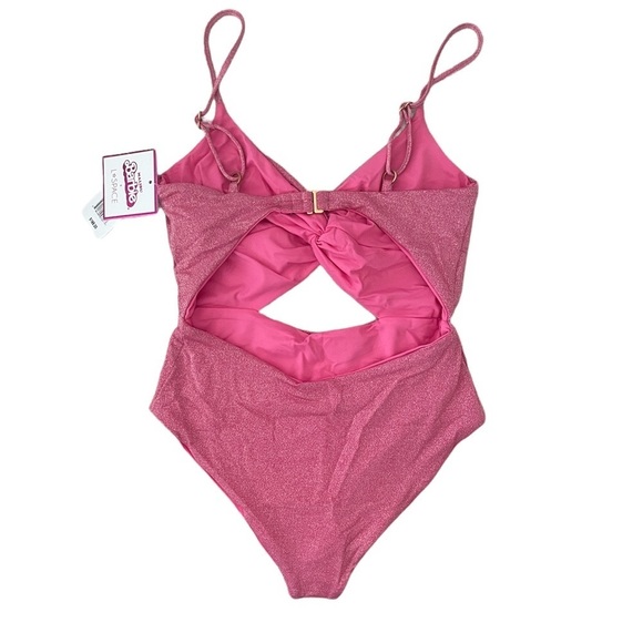 NWT L*SPACE Kyslee One Piece Classic Malibu Barbie Swimsuit - Picture 2 of 10